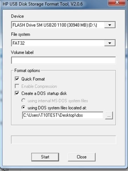 do I Create a DOS Bootable USB Flash | Cybernet KB